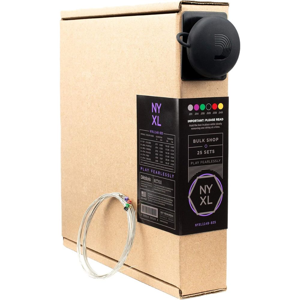D'Addario ダダリオ エレキギター弦 NYXL Medium .011-.049 NYXL1149-B25 25set入りバルクパック [daddario ダダリオ エレキ弦]＊