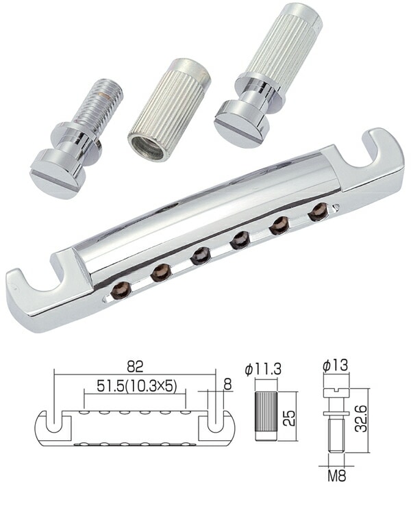 GOTOH テイルピース GE101A/C【ギターパーツのトップブランド・ゴトー】