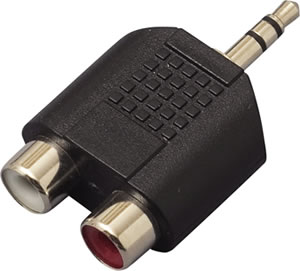 TRUEDYNA 変換コネクター TDF-310 [トゥルーダイナ 変換プラグ TDF310 CC310]【RCA-LR(メス)/ステレオMINI(オス)】【ゆうパケット対応】