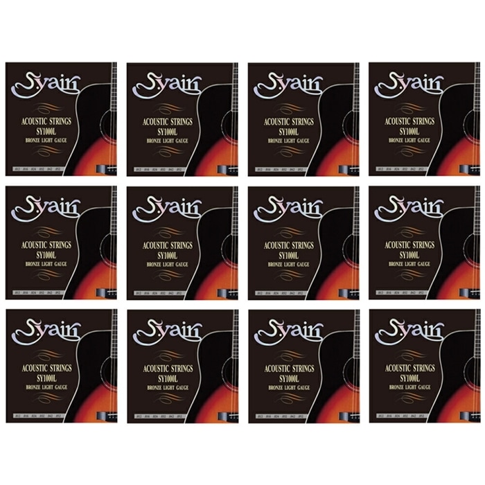 アコースティックギター弦 S.yairi SY-1000L 12セットパック【ヤイリ ライトゲージ SY1000L】