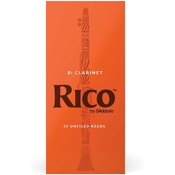 D'Addario WoodWinds ダダリオ リード Bbクラリネット用 RICO RCA25 25枚入り 【RCA2525/RCA2530/RCA2535】【ゆうパケット対応】