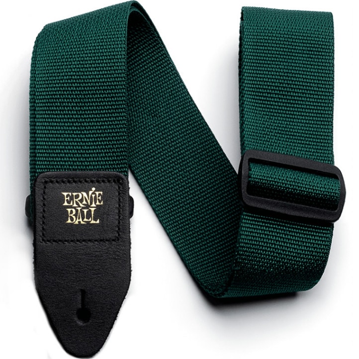ERNIE BALL ギターストラップ FOREST GREEN  #4050 POLYPRO STRAP 【アーニーボール ポリプロストラップ フォレストグリーン】【ゆうパケット対応】
