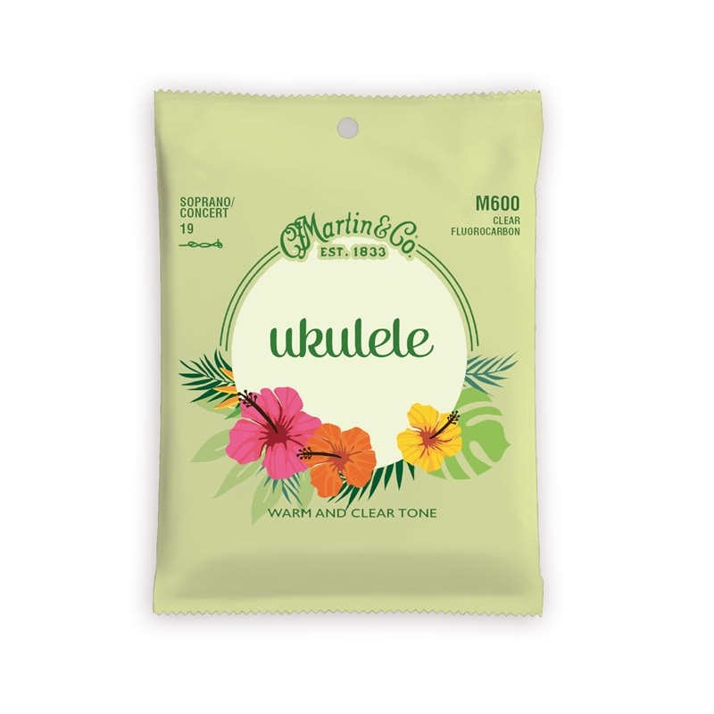 Martin ウクレレ弦 M600 クリアフロロカーボン [ソプラノ/コンサート