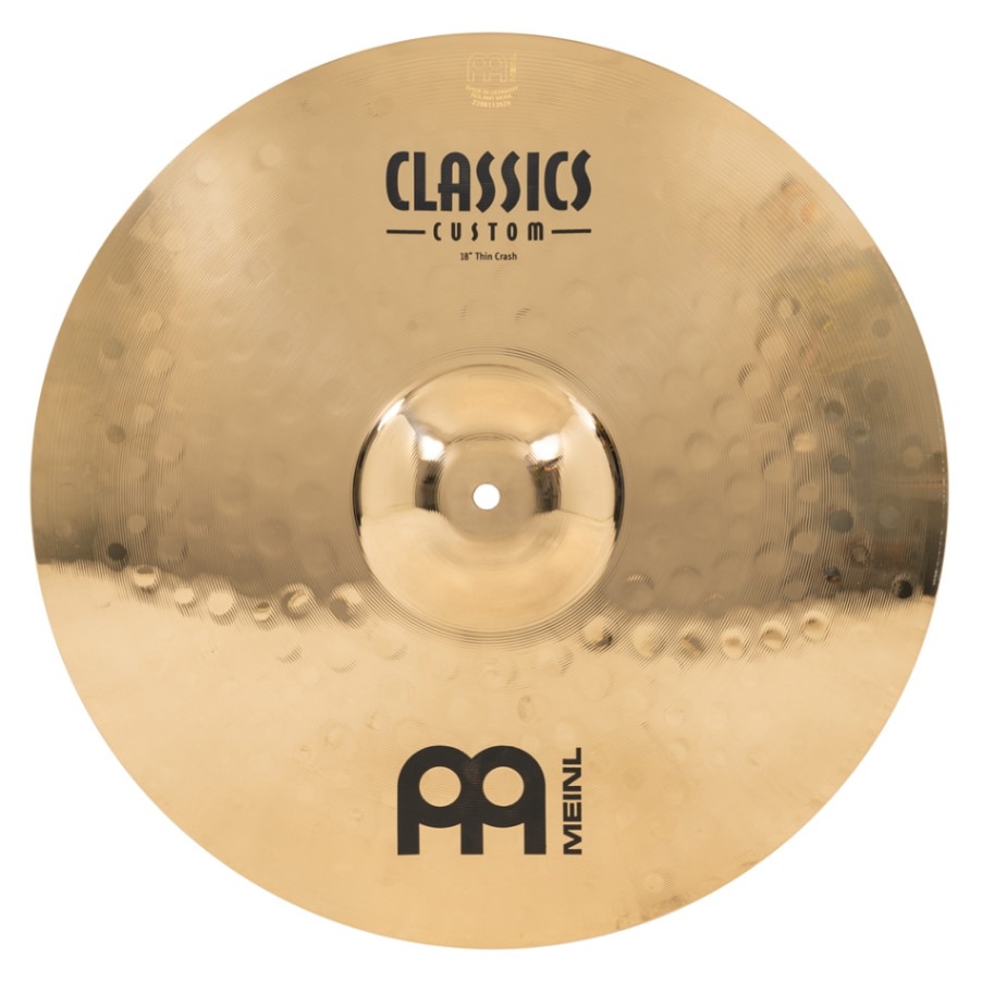 MEINL シンバル Classics Custom Brilliant Thin Crashes CC18TC-B【マイネル クラッシュ 2023】