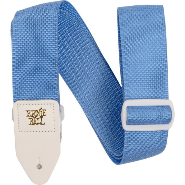 ERNIE BALL ギターストラップ SOFT BLUE & WHITE #5348 POLYPRO STRAP 【アーニーボール ポリプロストラップ】【ゆうパケット対応】