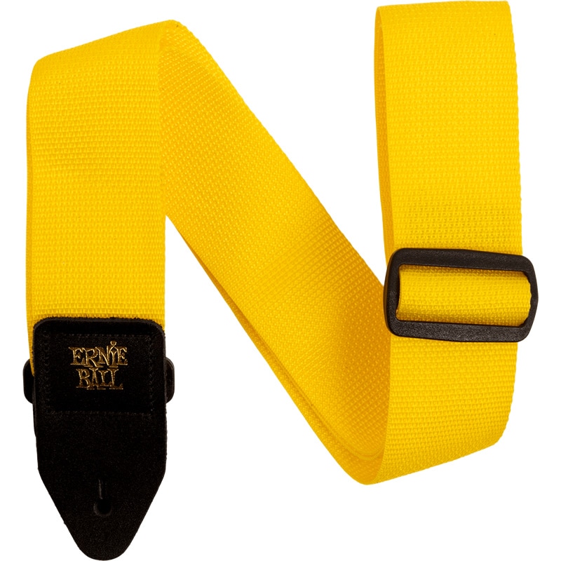 ERNIE BALL ギターストラップ YELLOW & BLACK #5351 POLYPRO STRAP 【アーニーボール ポリプロストラップ】【ゆうパケット対応】