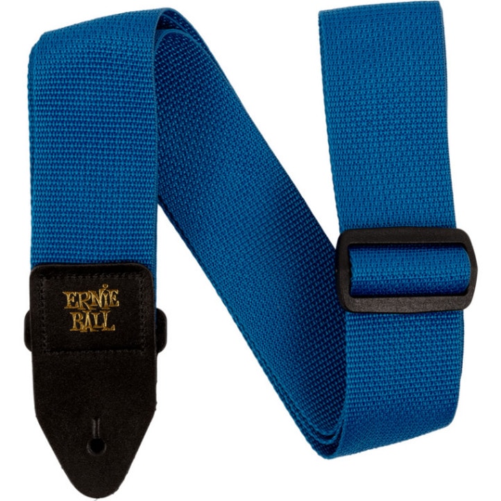 ERNIE BALL ギターストラップ PEARL BLUE & BLACK #5352 POLYPRO STRAP 【アーニーボール ポリプロストラップ】【ゆうパケット対応】