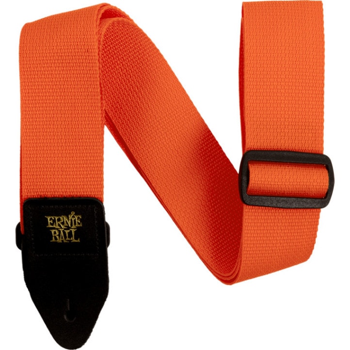 ERNIE BALL ギターストラップ ORANGE & BLACK #5353 POLYPRO STRAP 【アーニーボール ポリプロストラップ】【ゆうパケット対応】