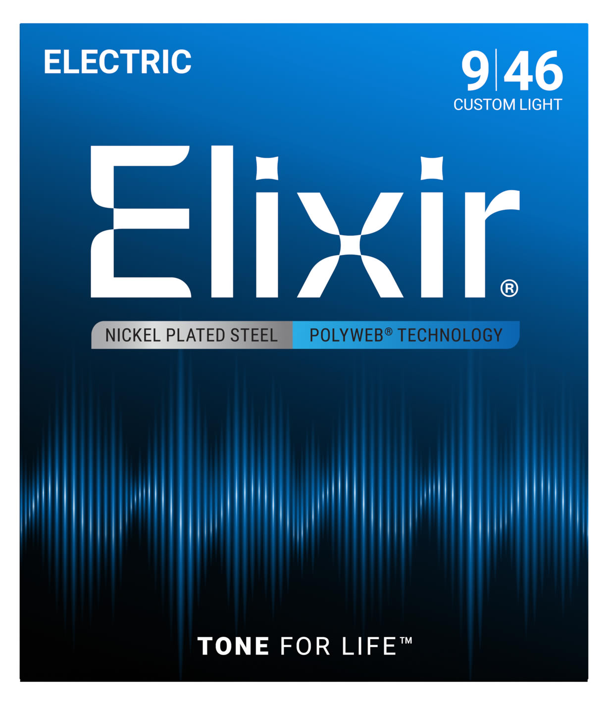 Elixir エリクサー エレキギター弦 ポリウェブ Custom Light [.009-.046] #12025 【POLYWEB】【国内正規品】【ゆうパケット対応】