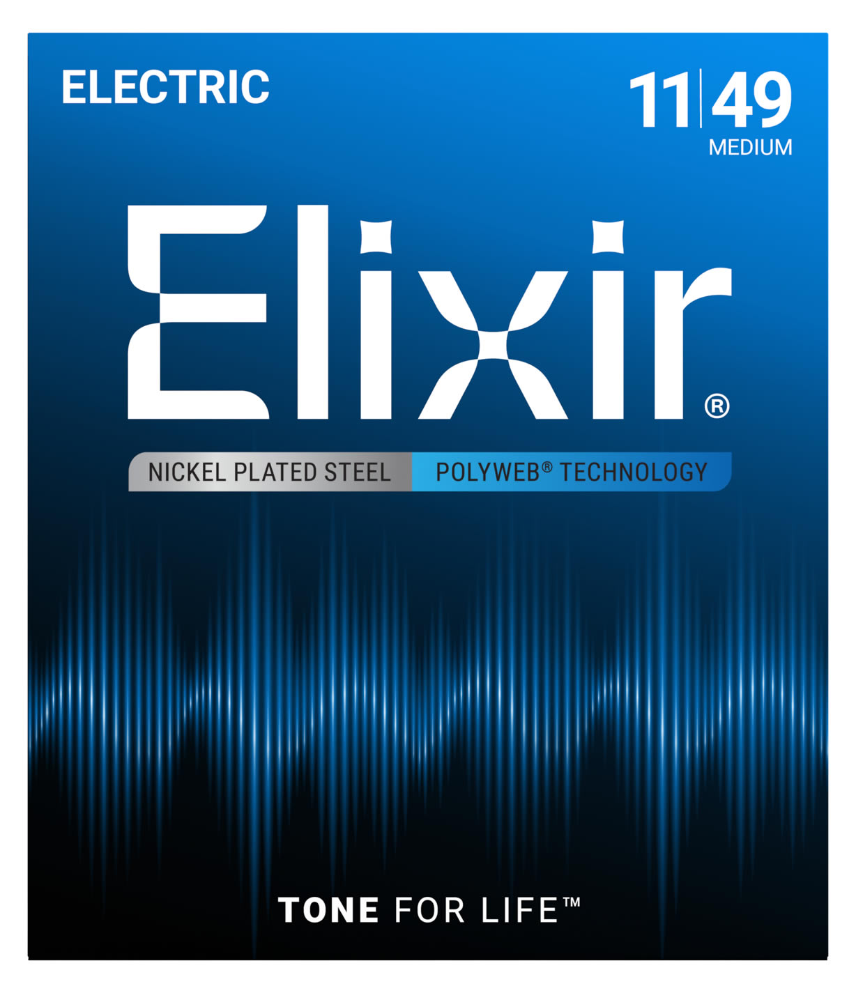Elixir エリクサー エレキギター弦 ポリウェブ Medium [011-.049] #12100 【POLYWEB】【国内正規品】【ゆうパケット対応】