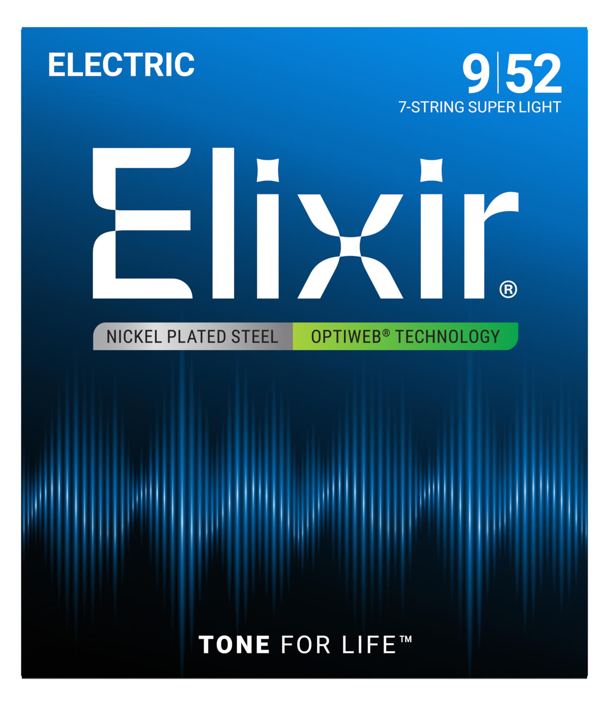 Elixir エリクサー エレキギター弦 オプティウェブ 7弦 Super Light [009-.052] #19007 【OPTIWEB】【国内正規品】【ゆうパケット対応】