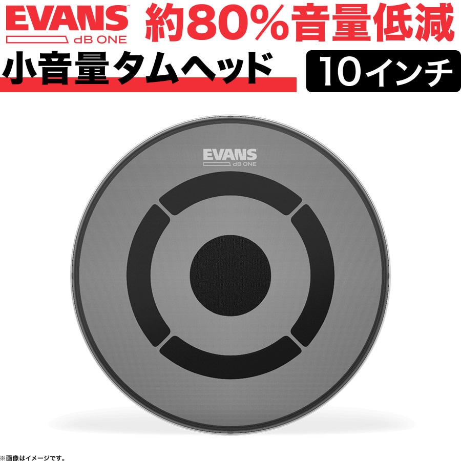 EVANS 音量低減ドラムヘッド dB One / TT10DB1 10″タムヘッド【エヴァンス エバンス ドラム タム 静音 練習 プラクティス トレーニング】