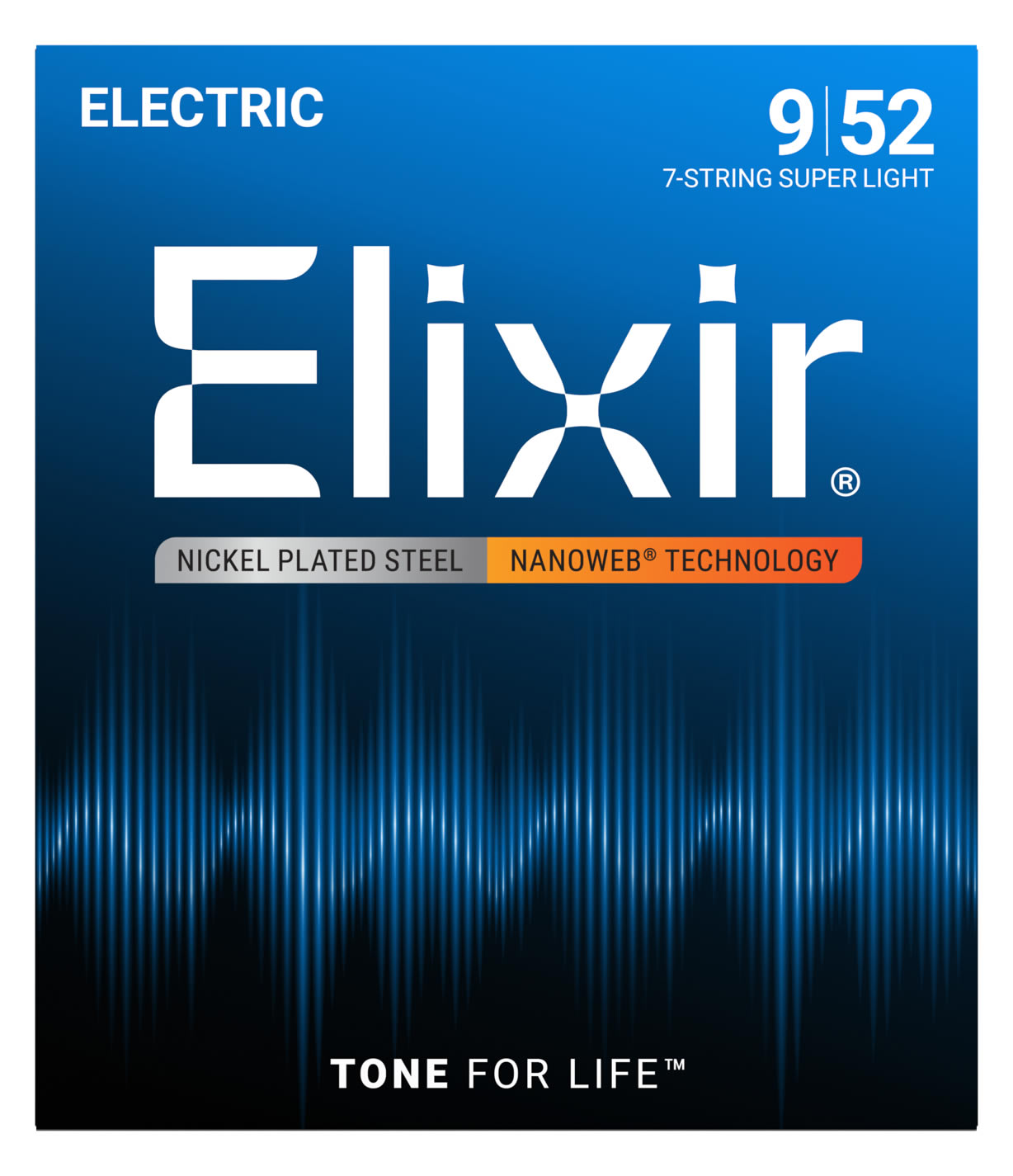 Elixir エリクサー エレキギター弦 ナノウェブ 7弦 Super Light [.009-.052] #12007【NANOWEB】【国内正規品】【ゆうパケット対応】