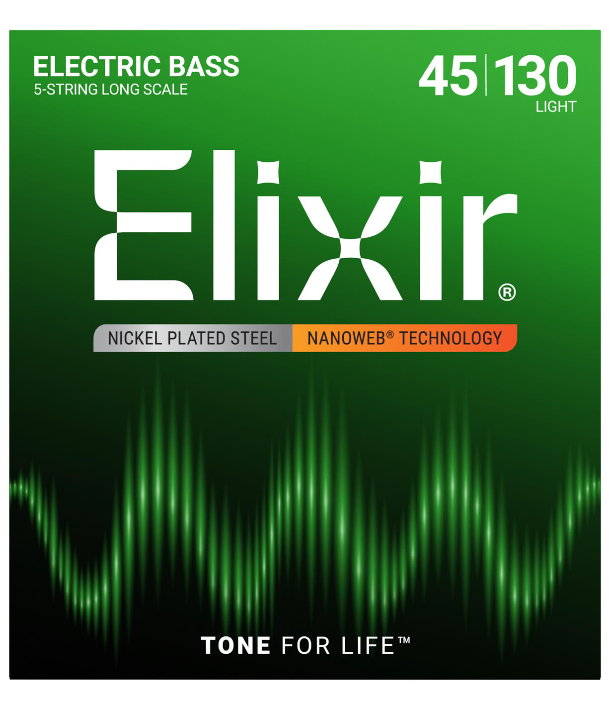Elixir エリクサー ベース弦 ナノウェブ 5弦 Light [.045-.130] #14202【NANOWEB】【国内正規品】【ゆうパケット対応】