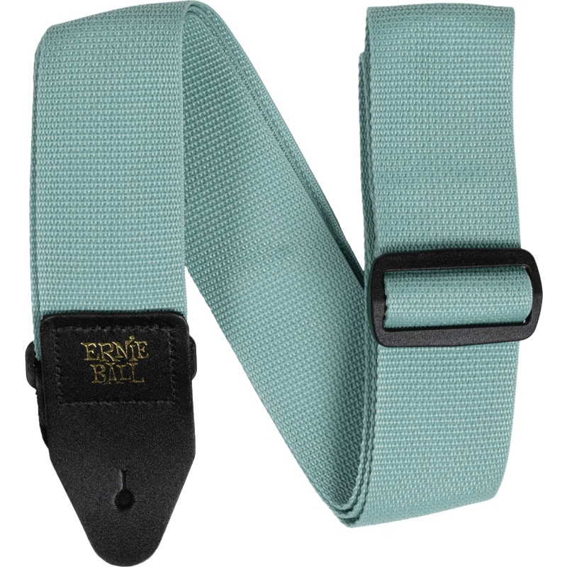 ERNIE BALL ギターストラップ TIDAL GREEN & BLACK #5375 POLYPRO STRAP 【アーニーボール ポリプロストラップ】【ゆうパケット対応】