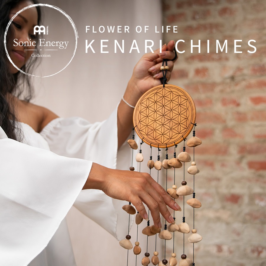 MEINL Sonic Energy ナチュラルチャイム フラワーオブライフデザイン ミディアム SKFOLM 【 マイネル ソニックエナジー FLOWER OF LIFE KENARI CHIMES ピリ クナリ ケナリ ヨガ ヒーリング 瞑想 サウンドバス 】