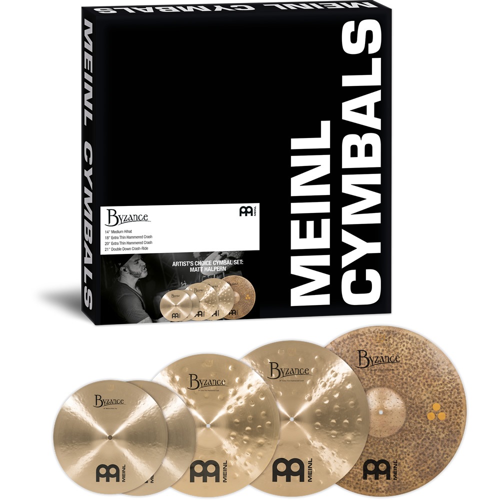 MEINL Cymabals アーティストチョイス・シンバルセット A-CS2 Matt Halpern Set 【 B14MH、B18ETHC、B20ETHC、B21DDCR 】【 マイネル シンバル ハイハット クラッシュ クラッシュライド マットハルパーン シグネチャー ACS2 】