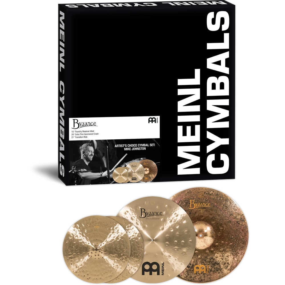 MEINL Cymabals アーティストチョイス・シンバルセット A-CS6 Mike Johnston Set【B15FRH、B20ETHC、B21TSR】【マイネル シンバル ハイハット クラッシュ ライド マイクジョンストン シグネチャー ACS6】