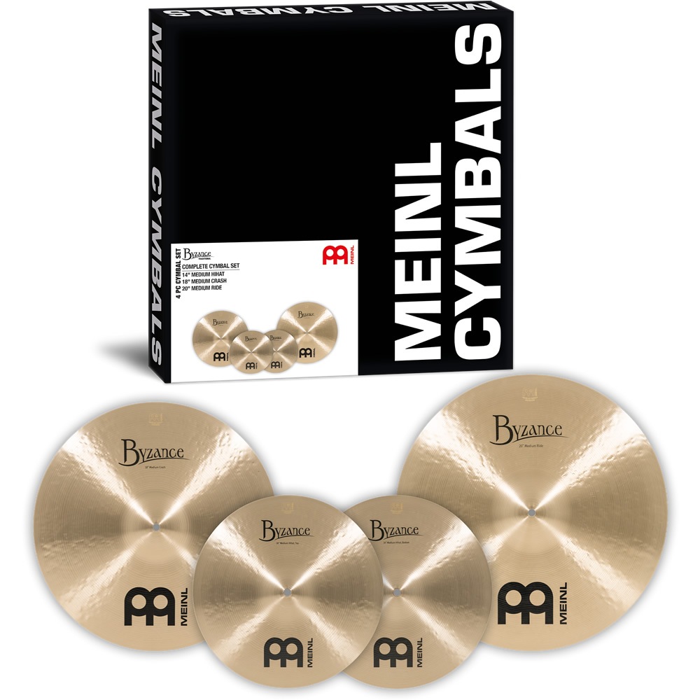 MEINL Cymabals シンバルセット BT-CS1 Byzance Traditional Complete Set 【 B14MH、B18MC、B20MR 】【 マイネル シンバル ハイハット クラッシュ ライド BTCS1 】