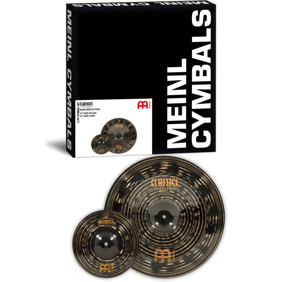 MEINL Cymabals シンバルセット CCD-CS3 Classics Custom Dark Effects Set 【 CC10DAS、CC18DACH 】【 マイネル シンバル スプラッシュ チャイナ CCDCS3 】