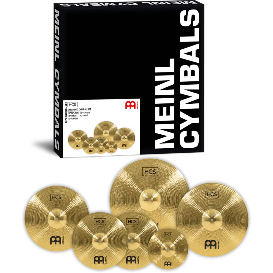MEINL Cymabals シンバルセット HCS-CS2 HCS Standardset+Splash 【 HCS10S、HCS14H、HCS16C、HCS18C、HCS20R 】【 マイネル シンバル ハイハット スプラッシュ クラッシュ ライド HCSCS2 】