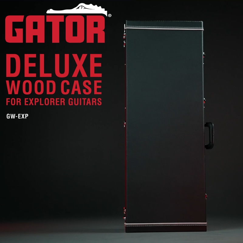 GATOR エレキギター用 ハードケース エクスプローラータイプ対応 Deluxe Wood Series GW-EXP 【 ゲーター 木製 デラックスウッドシリーズ EXPLORER GUITARS GWEXP 】 【大型荷物】