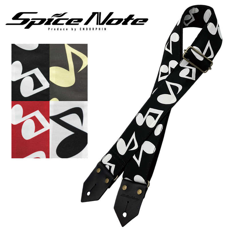 Spice Note ギター ベース ストラップ Design Evolution series ES-PTW50N “The Note” 【 スパイスノート ストラップ 音符柄 】 【ゆうパケット対応】
