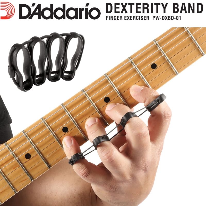 D'Addario フィンガーエクササイザー PW-DXBD-01 【 指のウォーミングアップに！ 】【 ダダリオ Dexterity Band Hand & Finger Exerciser PWDXBD01 】【ゆうパケット対応】＊