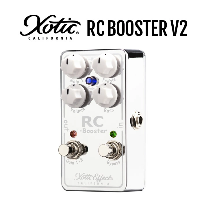 RC BOOSTER V2 Xotic ブースター 【 RCB-V2 エキゾチック RCブースター Version 2 エフェクター 】【ピック10枚セット付き！ 】