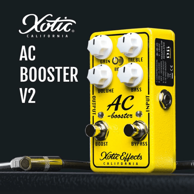 AC Booster V2 Xotic オーバードライブ ブースター 【 ACB-V2 エキゾチック エーシブースター エフェクター 】【ピック10枚セット付き！ 】