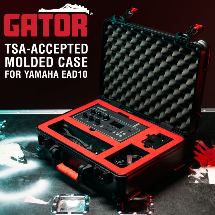 GATOR YAMAHA EAD10専用ハードケース TSA承認ロックラッチ採用 GTSA-YAMEAD10【 ゲーター ゲイター ヤマハ ドラムモジュール専用 GTSAYAMEAD10 】