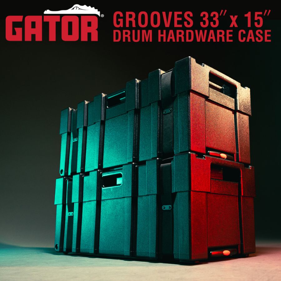 GATOR ドラムハードウェア用ハードケース スタッキング対応 ハンドル&ホイール付き GPC3315DHW【 ゲーター ゲイター ドラム機材 ケース ドラムスタンド収納 シンバルスタンド スネアスタンド ハイハットスタンド ドラムペダル 】