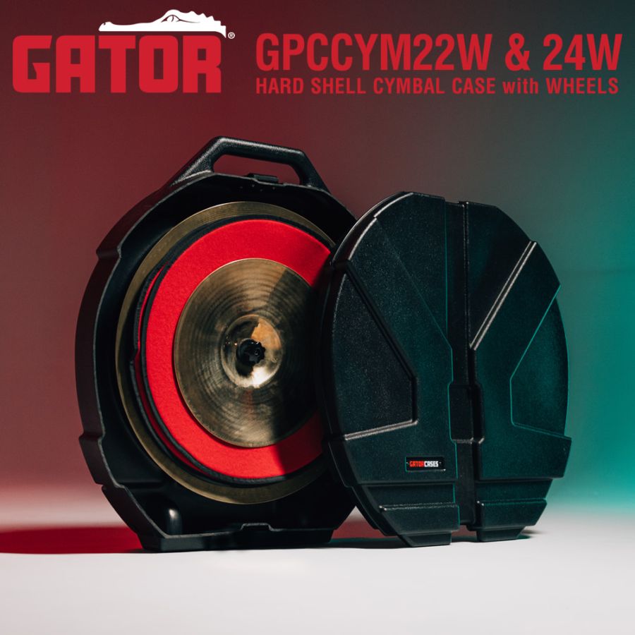 GATOR シンバル用ハードケース 最大8枚収納 ハンドル&ホイール付き GPCCYM22W ～22