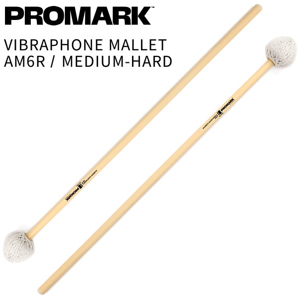 PROMARK ビブラフォンマレット Andrew Markworth Series AM6R MEDIUM-HARD【プロマーク キーボードマレット 鍵盤マレット Vibraphone Mallet パーカッション 打楽器 バチ 】