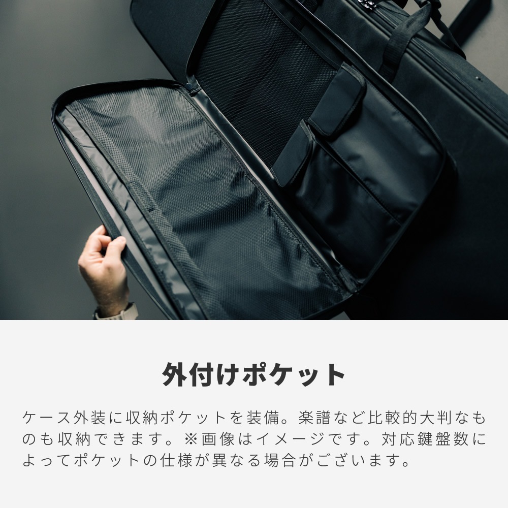 Gator Cases 88鍵用スリム 軽量キーボードケース ナイロン製 運搬ホイール搭載 GK-88 SLIM 【 ゲーターケース 電子ピアノ キーボードバッグ GK88SLIM 】【大型荷物】