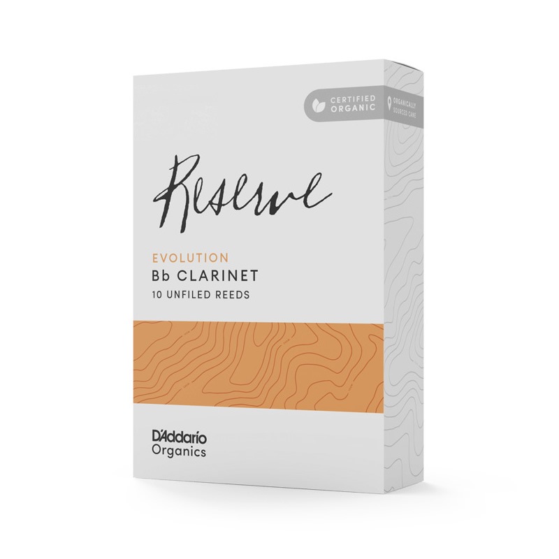 D'Addario WoodWinds ダダリオ リード B♭クラリネット用 RESERVE EVOLUTION USDAオーガニック認証取得済 ODCE10 10枚入り 【ODCE1025/ODCE1030/ODCE1035/ODCE10355/ODCE1040/ODCE1045/ODCE1050】【ゆうパケット対応】