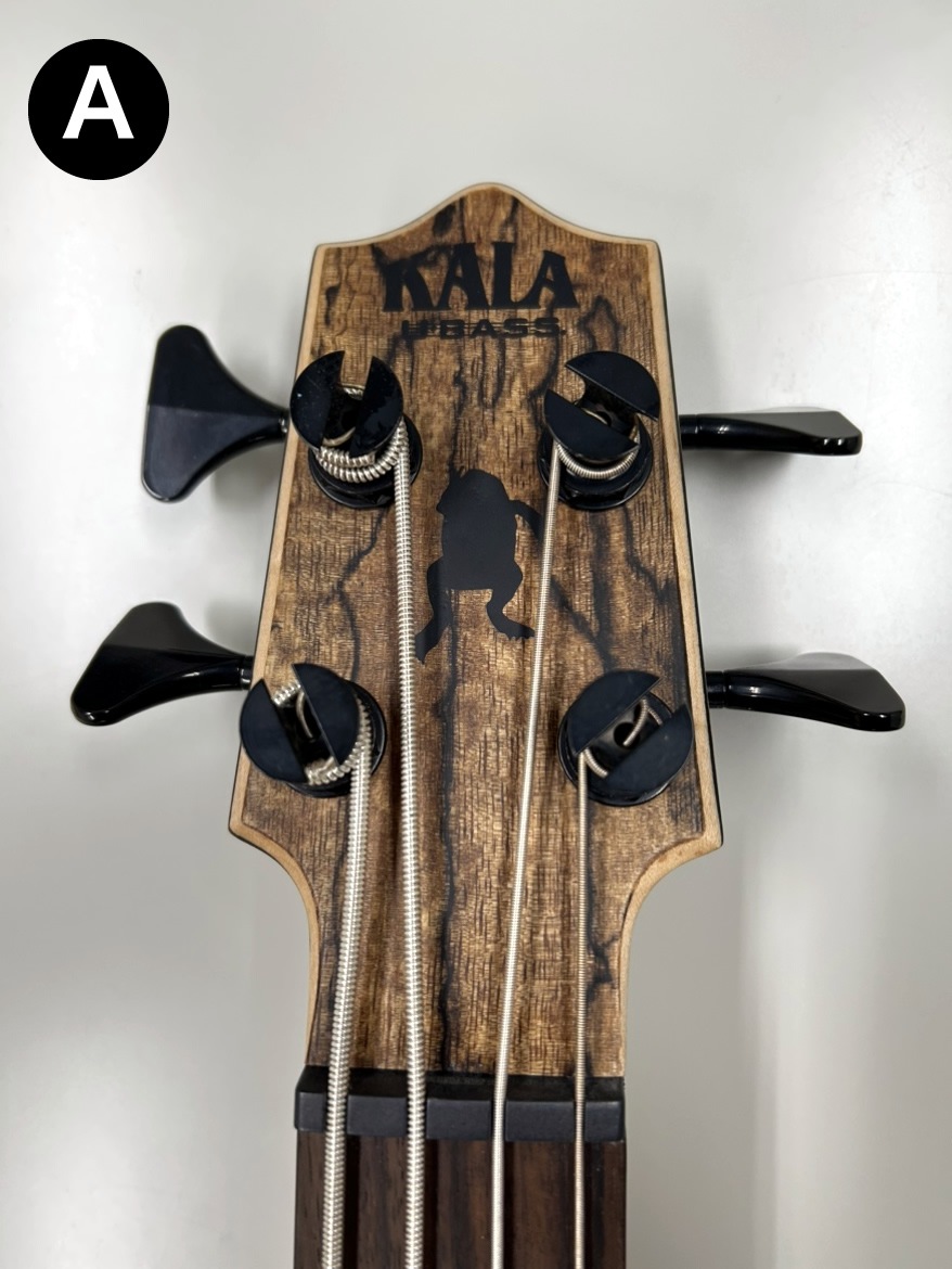 【実物写真有り】KALA ウクレレ ベース SPALTED MANGO U-BASS UBASS-SP-MNG-FS ギグバッグ付属【カラ エレキ スポルテッド マンゴー ウクレレ ユーベース】