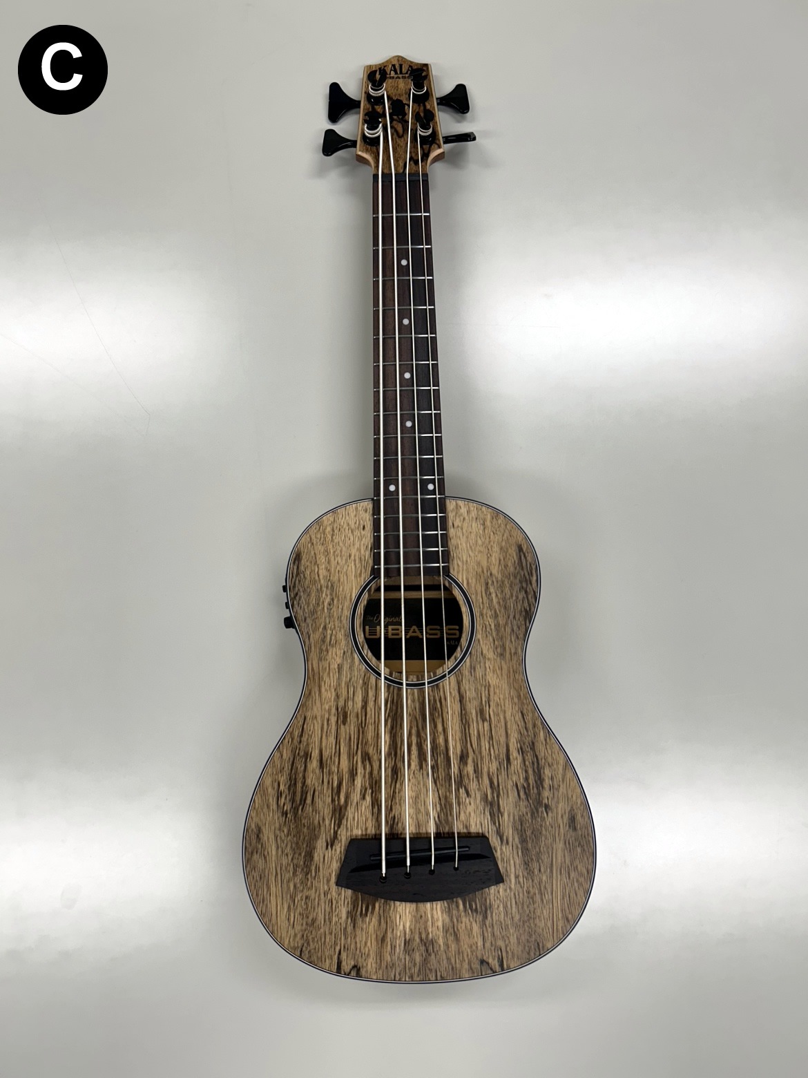 【実物写真有り】KALA ウクレレ ベース SPALTED MANGO U-BASS UBASS-SP-MNG-FS ギグバッグ付属【カラ エレキ スポルテッド マンゴー ウクレレ ユーベース】