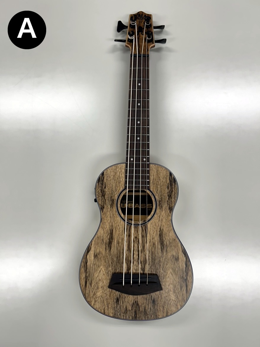 【実物写真有り】KALA ウクレレ ベース SPALTED MANGO U-BASS UBASS-SP-MNG-FS ギグバッグ付属【カラ エレキ スポルテッド マンゴー ウクレレ ユーベース】
