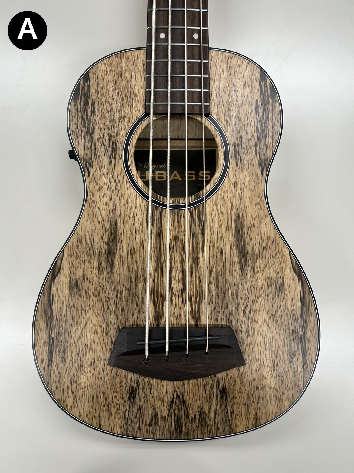 【実物写真有り】KALA ウクレレ ベース SPALTED MANGO U-BASS UBASS-SP-MNG-FS ギグバッグ付属【カラ エレキ スポルテッド マンゴー ウクレレ ユーベース】