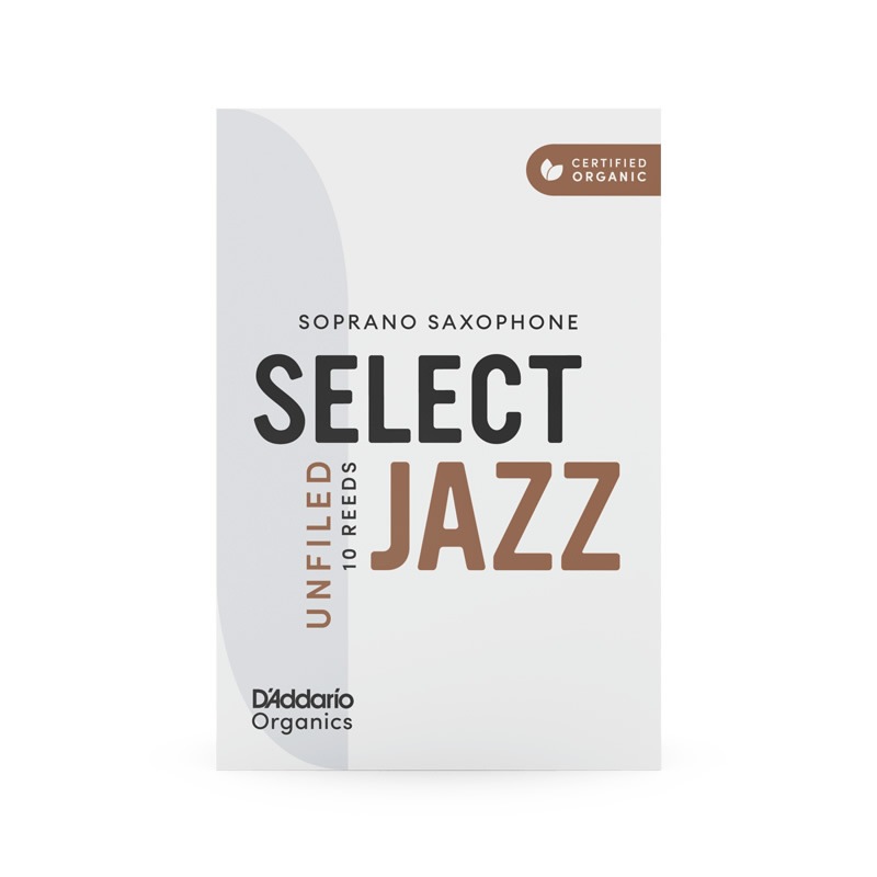 D'Addario WoodWinds ダダリオ リード ソプラノサックス用 SELECT JAZZ UNFILED USDAオーガニック認証取得済 ORRS10SSX 10枚入り 【ORRS10SSX2H/ORRS10SSX2M/ORRS10SSX2S/ORRS10SSX3H/ORRS10SSX3M/ORRS10SSX3S/ORRS10SSX4H/ORRS10SSX4M/ORRS10SSX4S】【ゆうパケット対応】