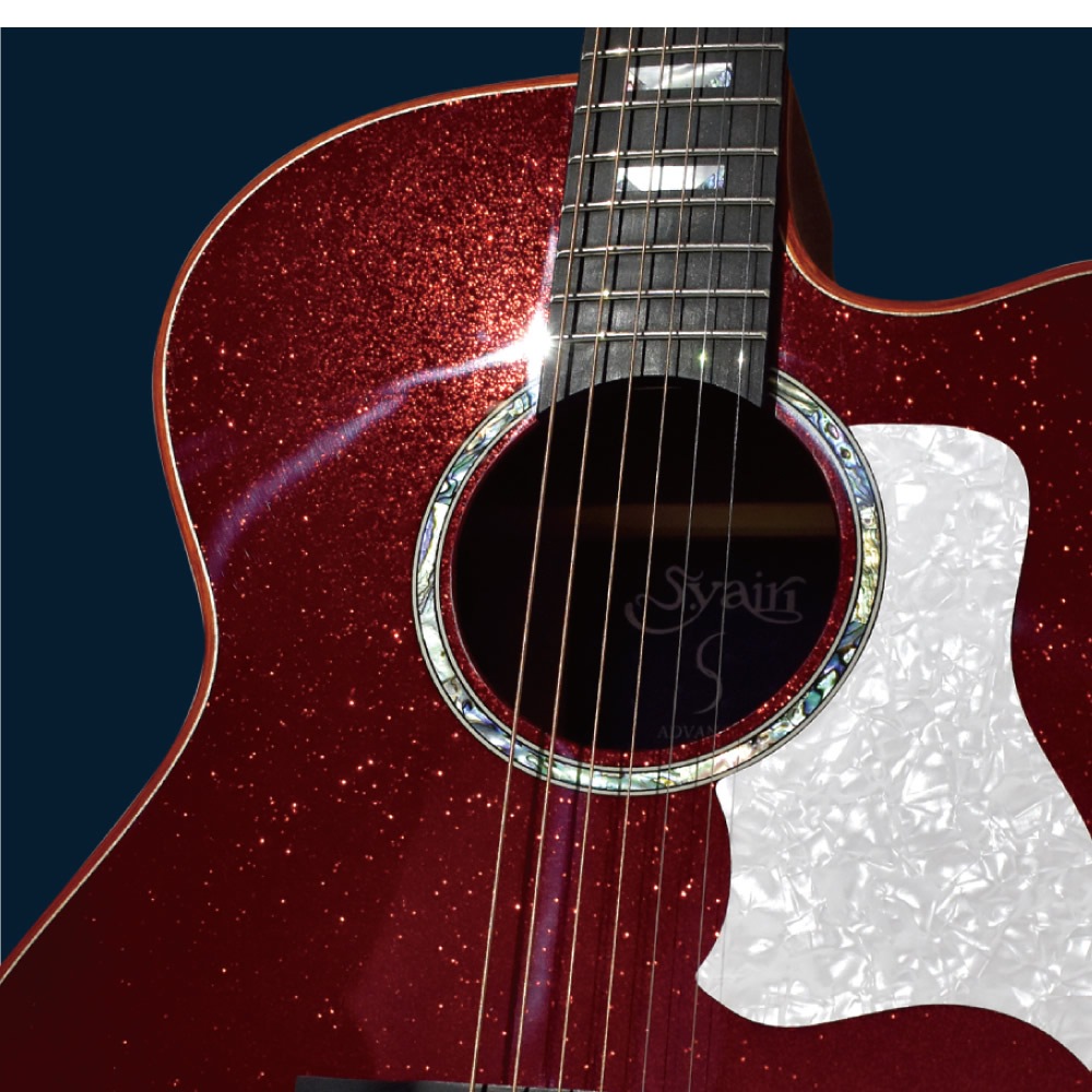 エレアコ S.Yairi YATK-1400EC 単品(ギグバッグ付属) グリッターカラーモデル 【 Advanced Series ヤイリ アコースティックギター アコギ YATK1400EC トップ単板 】【大型荷物】