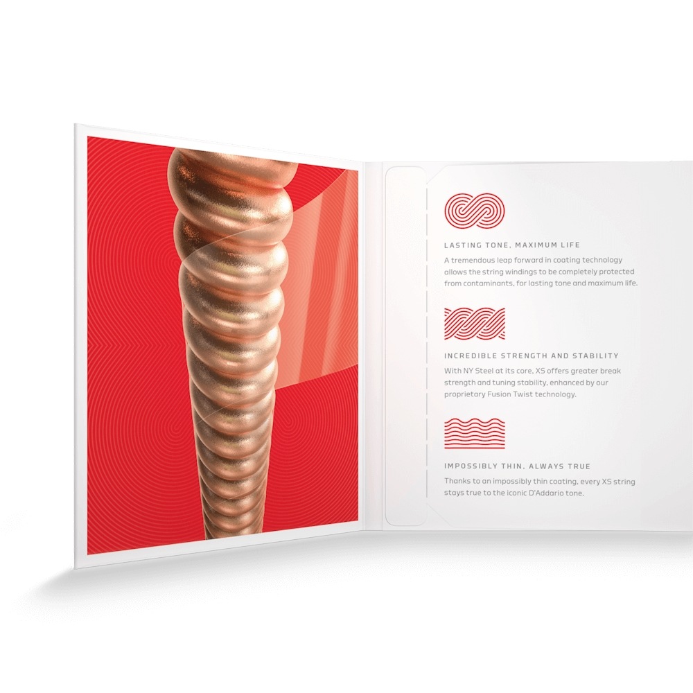 D'Addario アコースティックギター弦 XSAPB1356 Medium 013-056［ダダリオ アコギ コーティング フォスファー ブロンズ]【ゆうパケット対応】