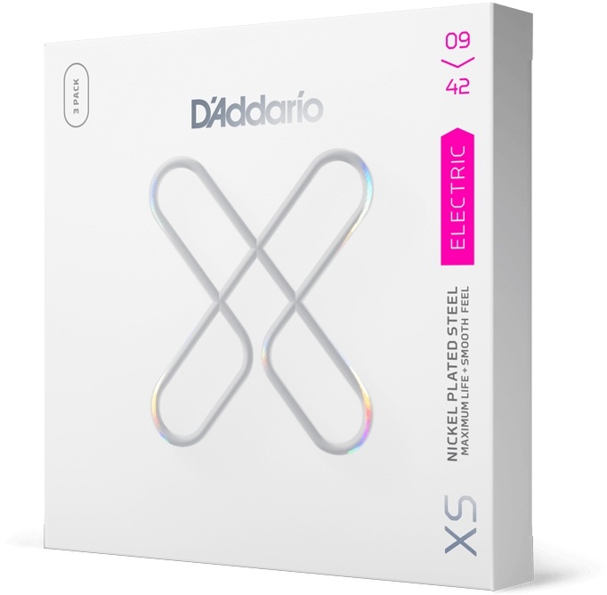 D'Addario エレキギター弦 XSE0942-3P Super Light 009-042［ダダリオ エレキ 3セットパック コーティング ニッケル]【ゆうパケット対応】