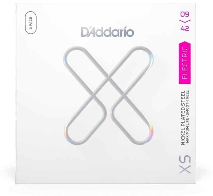 D'Addario エレキギター弦 XSE0942-3P Super Light 009-042［ダダリオ エレキ 3セットパック コーティング ニッケル]【ゆうパケット対応】