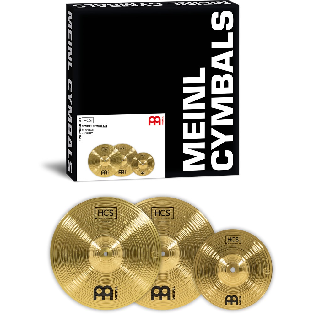 MEINL Cymabals シンバルセット HCS-CS1 HCS Starter Set 【 HCS8S、HCS13H 】【 マイネル シンバル ハイハット スプラッシュ HCSCS1 】
