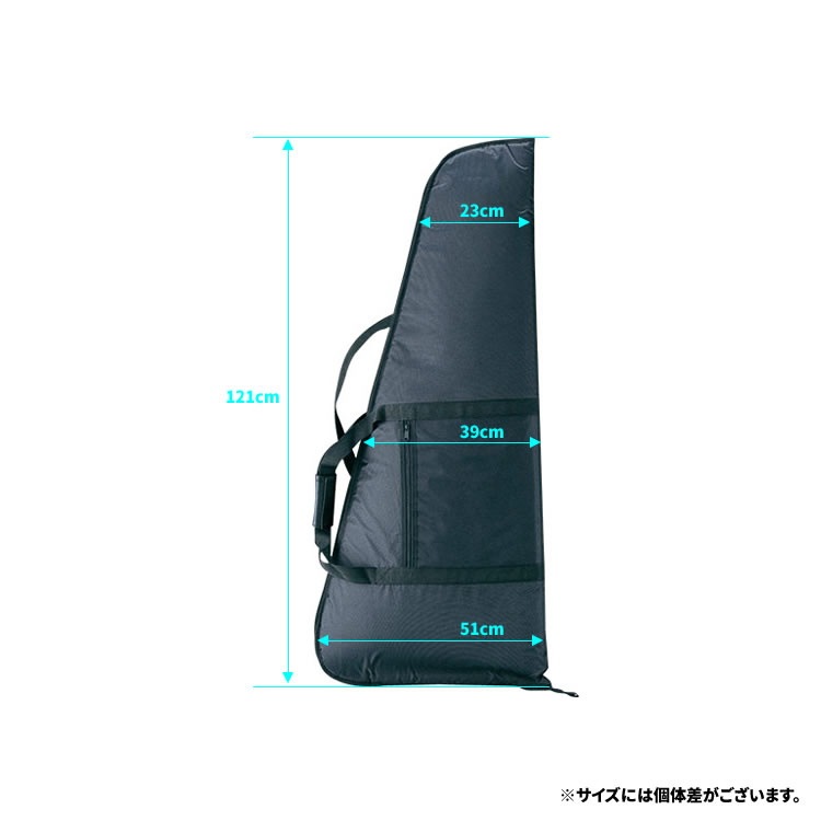 変形エレキギター用ギグバッグ CV-80 【フライングV/エクスプローラー
