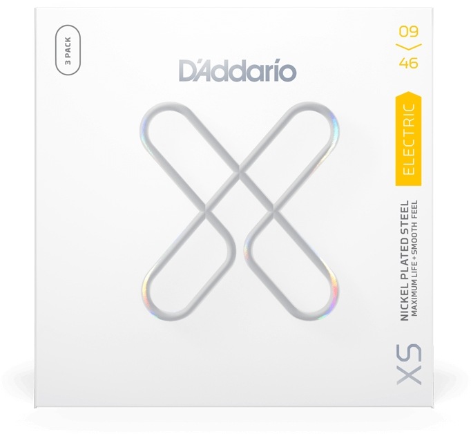 D'Addario エレキギター弦 XSE0946-3P Super Light Top/Regular Bottom 009-046［ダダリオ エレキ 3セットパック コーティング ニッケル]【ゆうパケット対応】
