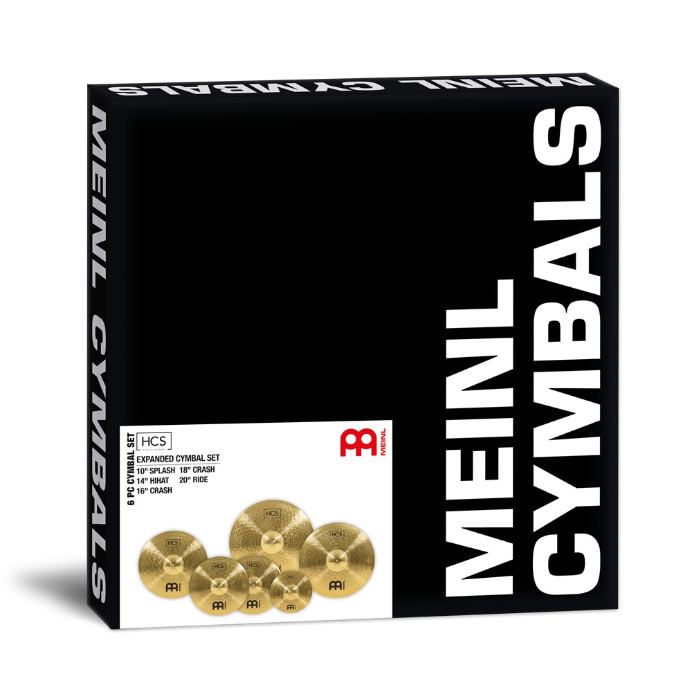 MEINL Cymabals シンバルセット HCS-CS2 HCS Standardset+Splash 【 HCS10S、HCS14H、HCS16C、HCS18C、HCS20R 】【 マイネル シンバル ハイハット スプラッシュ クラッシュ ライド HCSCS2 】