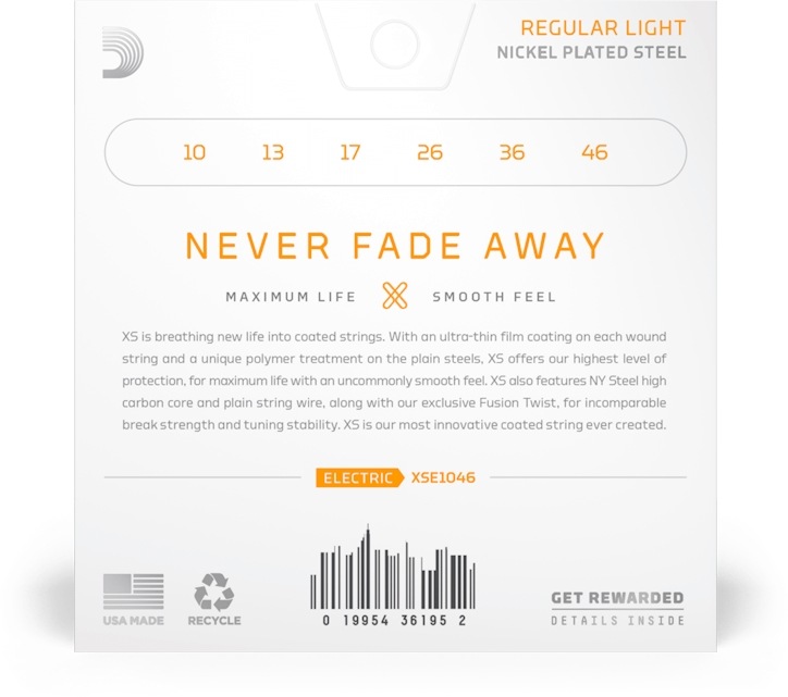 D'Addario エレキギター弦 XSE1046 Regular Light 010-046［ダダリオ エレキ コーティング ニッケル]【ゆうパケット対応】